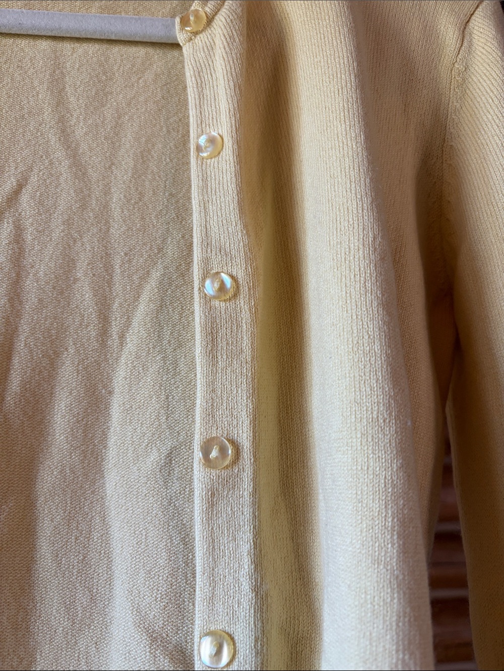 Classic Yellow Cardigan - Picture 3 of 5